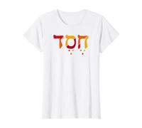 Hesed Original Hebrew Language Letters, Gods Steadfast Love Value Graphic T-Shirt, Women, White, L