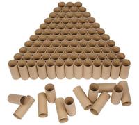 HESESOH 100 Pack Cardboard Tubes for Crafts - 1.57 x 3.94 Inches - Brown Toilet Paper Empty Rolls Round Thick Tubes Sturdy for Classroom Family Handmade DIY Projects, DTU1