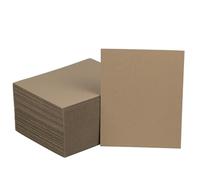 HESESOH 50 Pack Corrugated Cardboard Sheets 8.7"L x 11"W, Flat Kraft Sheet for DIY Glass Divider Kits and Crafts Supplies, Brown