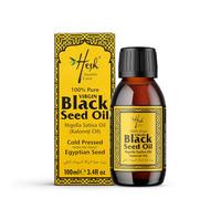 Hesh Organic Black Seed Cold Pressed Oil | Boost Immunity & Reduces Joint Pain | Organic Black Seed Oil for Hair Growth with High Strength Thymoquinone% | Pure Nigella Sativa Oil | Kalonji Oil |100ML
