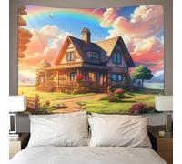 HESHS 3D Sweet Landscape Printed Wall Blanket Home Decoration Bedding Poster Wall Art Tapestry Wall Hanging Tapestry Soft Polyester for Bedroom,Decorations Beach Blanket College Dorm 150cmx200cm
