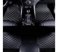HESHS 4 Pcs Leather Car Floor Mats for Nissan Sunny 2011-2024, Custom All Weather Protection Foot Pads Waterproof Auto Cover Carpet Interior Accessories,black