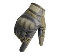 HESHUWEN Motorbike Gloves Touchscreen Leather Motorcycle Gloves Motocross Moto Motorbike Pit Biker Protective Gear Racing Full Finger Glove Men(1,M)