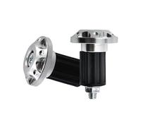 HESHUWEN Motorcycle Bar Ends 1 Pair Motorcycle Handle Bar Ends Plug Aluminum Alloy Grips Handlebar Plug Caps Modification Accessories Handles Protector Bar Ends Motorcycle(Silver)