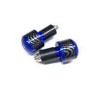 HESHUWEN Motorcycle Bar Ends 7/8" 22mm Motorcycle Aluminum Handlebar Gear Balanced Plug Slider Handle Bar End Weights Grips Cap Bar Ends Motorcycle(Blue)