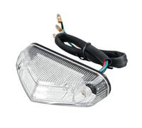HESHUWEN Motorcycle Taillight 1pc Motorcycle Tail Light Motorbike Rear Brake Stop Light Universal Motorcycle Light(White)