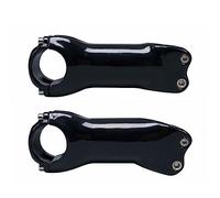 HESHUYAN Bicycle Stem 1 Pcs Black Glossy Carbon Bicycle Stem Mountain Bike Road Bicycle MTB Stem Angle 6/17 Degree Length 60/70/80/90/100/110/120/130mm Mtb Stem(17 Degree 130mm)