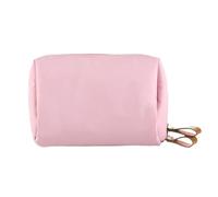 HESHUYAN Makeup Bag 1 Pcs Portable Women Makeup Bag Cosmetic Bag Coin Pouch Storage Bag Mini Lipstick Bag Small Bag Toiletry Bag Organizer Case Make Up Bag(Pink)
