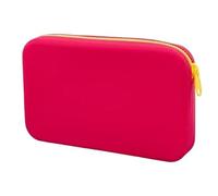 HESHUYAN Makeup Bag Cosmetic Bag Makeup Tool Storage Bag Travel Portable Makeup Brush Bag Make Up Bag(Red)