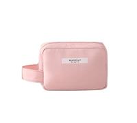 HESHUYAN Makeup Bag Makeup Bag For Women Toiletries Organizer Waterproof Travel Make Up Storage Pouch Female Large Capacity Portable Cosmetic Case Make Up Bag(S Pink)