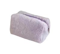 HESHUYAN Makeup Bag Portable Plush Makeup Bag In Colors Durable Cosmetic For Beauty Make Up Bag(Light for purple)