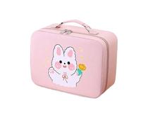 HESHUYAN Makeup Bag Red Lipstick Storage Box Large Capacity Cartoon Waterproof Portable Makeup Case Makeup Bag Storage Box With Rabbit Bear Woman Make Up Bag(7)