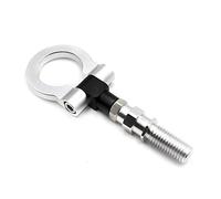 HESHUYAN Towing Eye Car Racing Front Rear Tow Towing Hook Auto Trailer Ring Universal Bars Set(Silver)