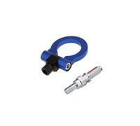 HESHUYAN Towing Eye Car Styling Trailer Hooks Sticker Decoration Auto Rear Front Simulation Racing Ring Vehicle Towing Hook(Blue)