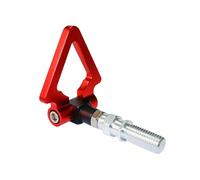 HESHUYAN Towing Eye Racing Billet Aluminum Front Rear Auto Triangle Ring Trailer Tow Hook Kit Towing Bars(Red)