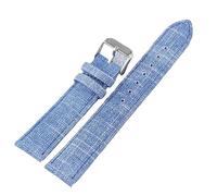 HESHUYAN Watch Strap 10mm 12mm 14mm 16mm 18mm 20mm 22mm Retro Watch Band Sport Denim Fabric Strap Men Women Universal Wristband Nylon Canvas Bracelet Watch Straps(Light blue,22mm)