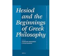 Hesiod and the Beginnings of Greek Philosophy: 455 (Mnemosyne, Supplements)