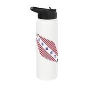 Hesketh Racing Logo World Champion Team Stripes Clean Retro Stainless Steel Insulated Water Bottle