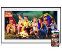 Hesmor 15.6 Inch Digital Photo Frame WiFi, Frameo App Sharing, 1920x1080 FHD IPS Touchscreen, 32GB, Auto Rotate Photo Frame