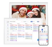 Hesmor Digital Calendar 10.1" & Chore Chart Smart Touchscreen Interactive Display for Family Schedules, Great for Organizing 2026 Wall Planner & Cloud Photo Frame and Art Gallery, Wall & Desk Display