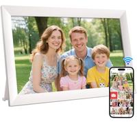Hesmor Frameo Digital Photo Frame 10.1 Inch WiFi Picture Frame 32GB White
