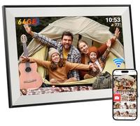 Hesmor Frameo Digital Photo Frame 64GB WiFi 10.1 Inch IPS HD Touch Screen
