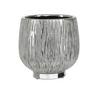 Hesper Small Silver Ceramic Planter Premier Housewares Silver One Size