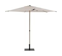 Hespéride - 2.7m square soy clay and wheat parasol in steel and polyester