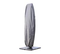 Hespéride - Hambo Protective Cover for Offset Parasol - Grey - H 210 cm - Water-repellent, Anti-UV, With Ventilation - For Garden Furniture