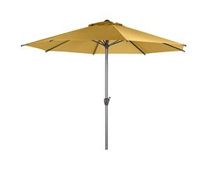 Hespéride Loompa Round Straight Parasol - Mustard Yellow, Mustard yellow, 3 M
