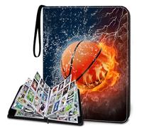 HESPLUS 400 Pockets Basketball Card Binder Sleeves, Trading Card Binder Collectible Trading Card Albums for Basketball Baseball Football Trading Sports Cards, Book Folder Storage Organizer Card Holder
