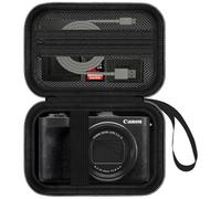 HESPLUS Camera Case for Canon PowerShot V1 Digital Camera, PowerShot V1 Vlogging Camera Protective Cover Hard Travel Storage Bag, Mesh Pocket fits Cable, Batteries - Black (CASE ONLY)