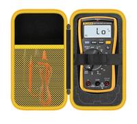 HESPLUS Carrying Case for Fluke 117/15B+/17B+/101/115/116/114/113/177/179/233/106/107 Digital Multimeter Testers and Accessories, Multimeter Storage Bag Organizer Box (with DIY Foam)