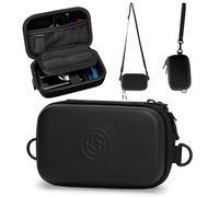 HESPLUS Digital Camera Case, Waterproof & Protective Small Travel Camera Bag with 2 Carrying Ways, Portable & Lightweight Camera Sling Bag for Canon PowerShot/GoPro/Kodak Pixpro/Sony DSCW Camera-Black
