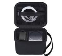 HESPLUS Hard Travel Case for Anker 3-in-1 Cube MagSafe Charger 15W Max Fast Charging Stand and Charger Adaptor, Charger Station Storage Organizer Holder Bag, Extra Mesh Pocket for USB Cable, Black