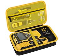 HESPLUS Storage Case for Klein Tools VDV501-851, VDV500-123, VDV226-110, VDV427-300 & Scout Pro 3 Cable Testers - Protective Carry Bag with Mesh Pocket & Elastic Straps -BLACKYELLOW (Case Only)