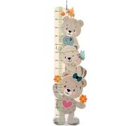 Hess Wooden Toy 14632 Height Chart for Children Bear Series Handmade Foldable Suitable for Height Approx. 80 to 150 cm