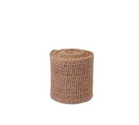 Hessian 2/6M Natural Burlap Fabric Jute Craft Ribbon Hessian Lace for Wrapping Projects Wedding Home Decor 3/5/7.5/10/15cm(Width-5cm,4M-(2roll))