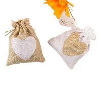 Hessian bags 10-20pcs/lot Natural Linen Burlap Bag Jute Gift Bag Drawstring Wedding Party Jewelry Travel Storage Pouch Candy Bags(10pcs style A)