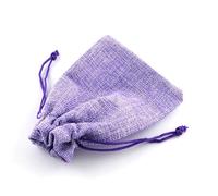 Hessian Bags Drawstring, Burlap Drawstring Gift Bags Multicolor 13.5x9.5cm 50 Pcs(Green)