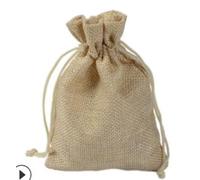 Hessian Bags,Little Gift Bags 50PCS Jute Bag Vintage Burlap Sack Jewelry Packaging Pouch Custom Wedding Candy Party Gift Linen Packing Bags Wrapping Supplies(1 count (Pack of 1)1,Brown)