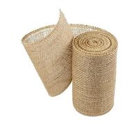 Hessian Burlap Ribbon, 5 metres / 16 ft Long Natural Jute Trim Craft Ribbon, Rustic Hessian Themed Tape for Gift Wrapping and Crafts (Width: 30 cm / 12 in)