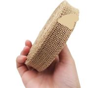 Hessian Fabric Natural Burlap Fabric Roll 25/30/40/50/60mm Jute Ribbon for Wrapping Craft Projects Wedding Home Decor(Width 30mm,2meters)