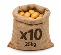 Hessian Potato Sacks Holds 25kg 10 Sacks