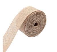 Hessian Ribbon Roll 1-10M Jute Burlap Ribbon Vintage Plain Linen Fabric for Weddings Party Decoration DIY Bouquet Packaging(Width 4cm 1M)