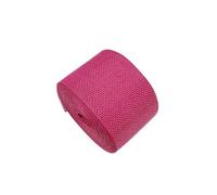 Hessian Ribbon Roll 10M Imitate Jute Ribbon Colorful Rustic Burlap Hemp Fabric for DIY Crafts Sewing Supplies(Rose red)