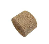 Hessian Ribbon Roll 10M Imitate Jute Ribbon Colorful Rustic Burlap Hemp Fabric for DIY Crafts Sewing Supplies(Coffee)
