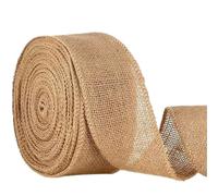 Hessian Ribbon Roll 10M Natural Jute Burlap Fabric 6-15CM Roll Hessian Ribbon Table Runner Wedding Party Supplies(8cm)