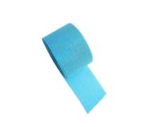 Hessian Ribbon Roll 10M/Rolls Burlap Wired Ribbon Roll 5cm Wide Colorful Weave Jute for DIY Craft(04 Lake Blue)
