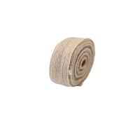 Hessian Roll 10M Natural Jute Burlap Hessian Ribbon Rolls Vintage Rustic Fabric Wedding Wrapping Festival Decoration for Crafts(2.5cm)
